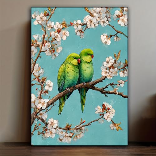 Tableau sur toile oiseau tropical pour illuminer une chambre sombre
