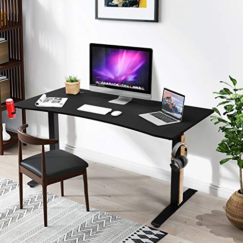 Tangkula 63" Gaming Desk with Cup Holder - Image 5