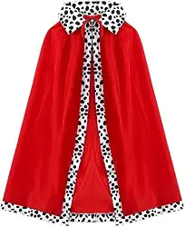 Fantasia Capa de Rei Infantil de Veludo Vermelho 80cm Festa