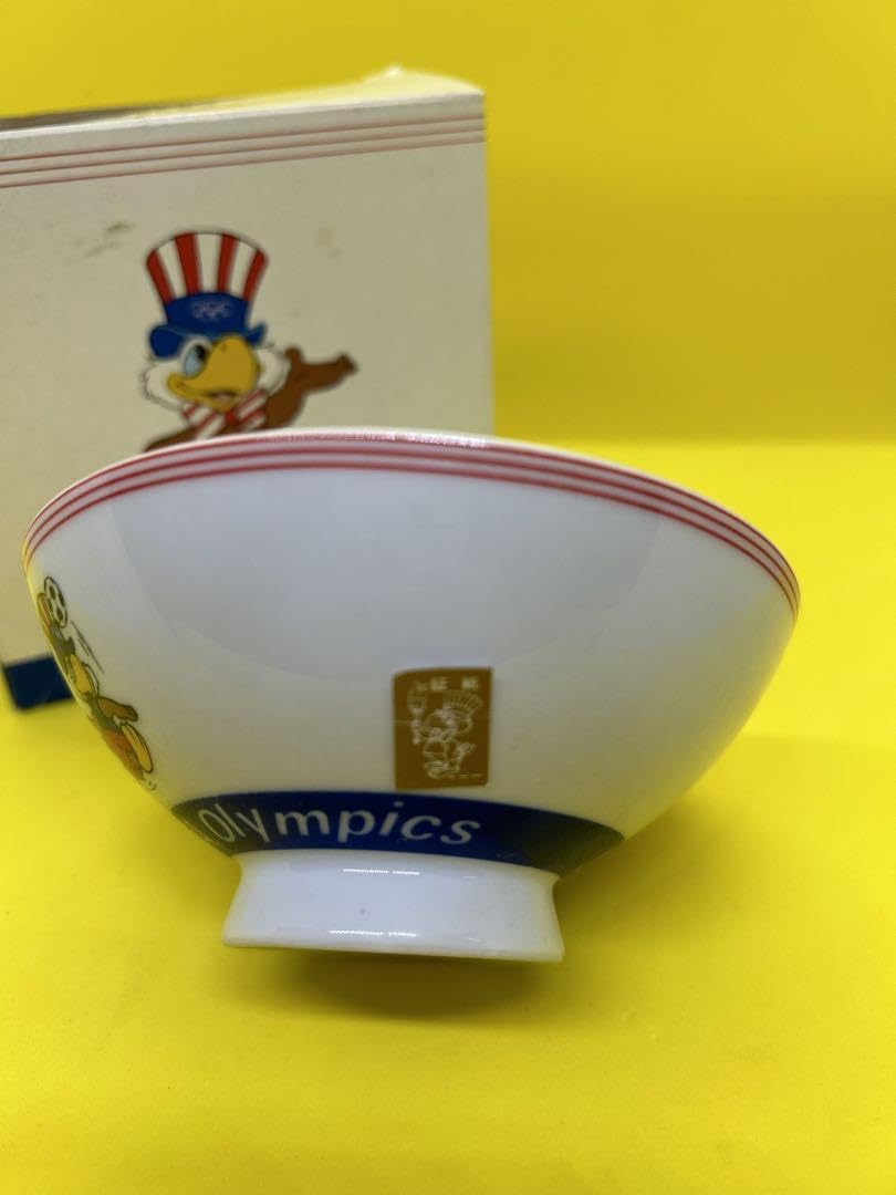Amazon.co.jp: お茶碗×2個セット 1984年 ロサンゼルスオリンピック