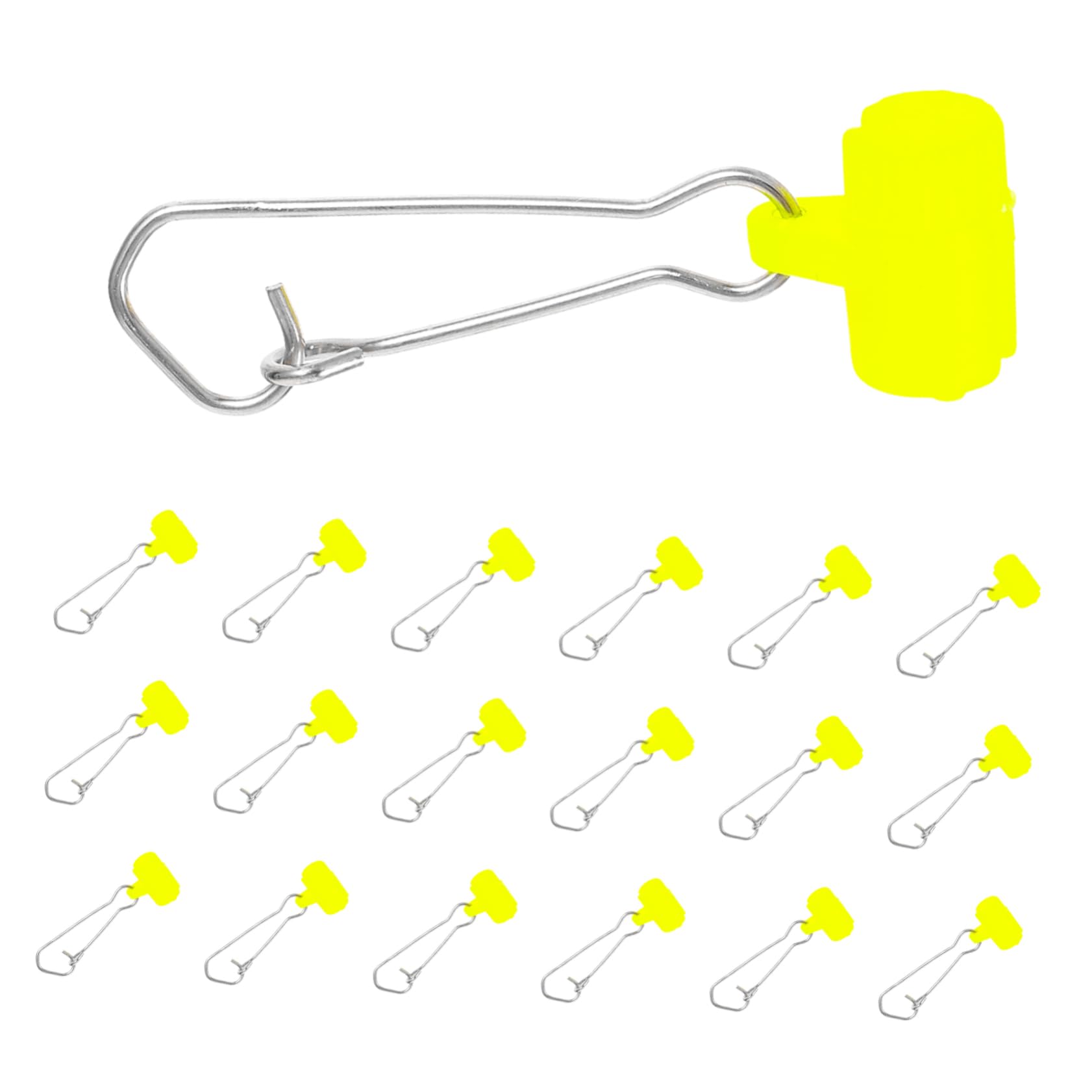 TOYANDONA Angelzubehör Angelschnur Rollenspuler Angelhaken-entferner Angelhaken-Set Kette Angelwirbel Futterspender Netz Zubehör Zum Stippangeln Fisch Rostfreier Stahl
