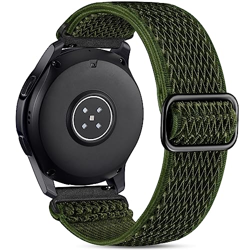Image of Easuny 22mm Watch Bands Compatible for Samsung Galaxy Watch 3 45mm Band /Galaxy Watch 46mm /Gear S3 Frontier, Stretchy Adjustable Elastic Nylon Woven Loop Wristband for Men Women