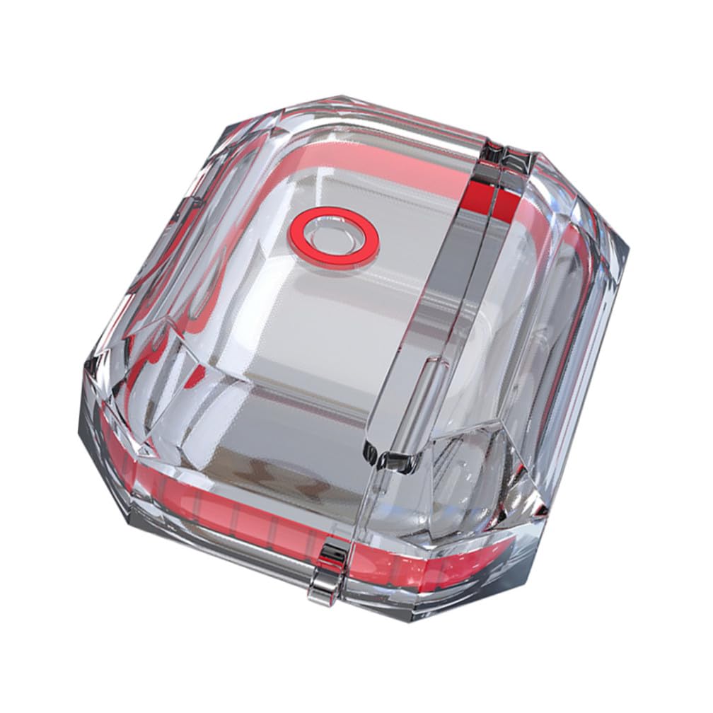 Gatuida 3pezzi Custodia Protettiva Trasparente Tpu Per Auricolari Resistente Agli Urti e Ai Graffi Per Attività Quotidiane e Outdoor Rosso