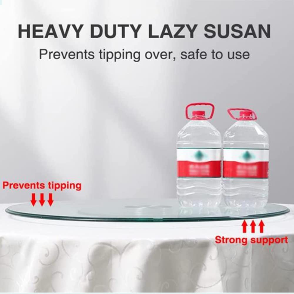 Plateau Rotatif Lazy Susan Plateau De Service Rotatif En Verre 80 90 100cm