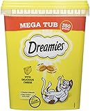  Dreamies -Golosinas para gatos, sabor: Queso MegaTub, 350g (Pack de 2)