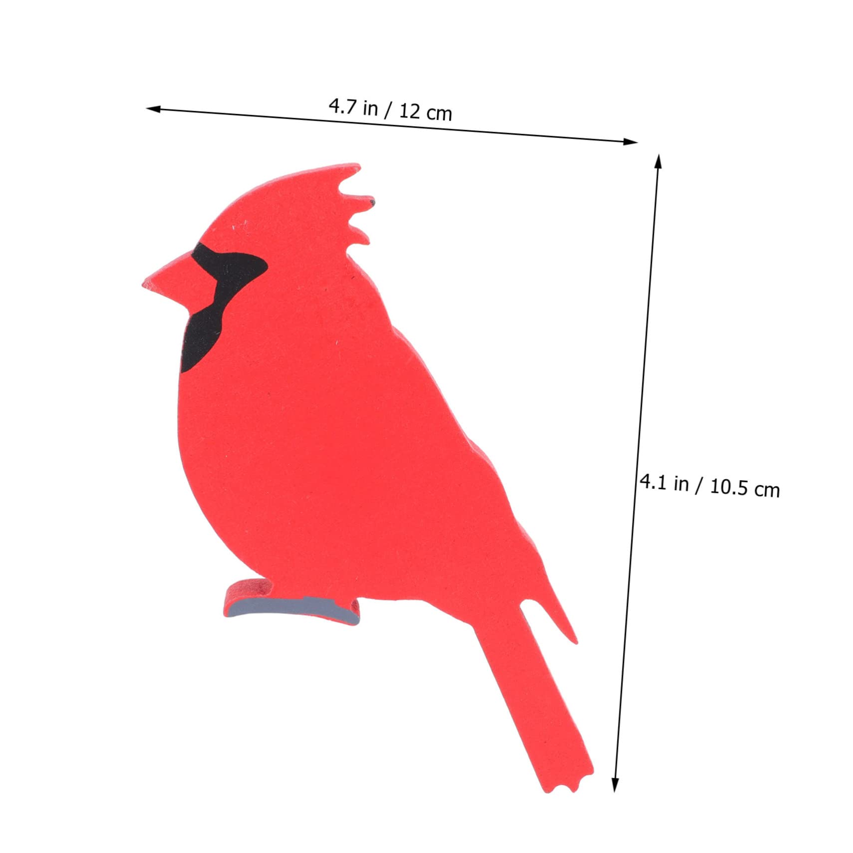 Cabilock 5 Sätze Vogel Aus Holz Mini-Weihnachtsbaum Weihnachtslichter Kardinale Außendekoration Weihnachtshaus Weihnachtsaufbewahrung Fuchs-Ornament Christbaumschmuck Rot 4 Stück * 5