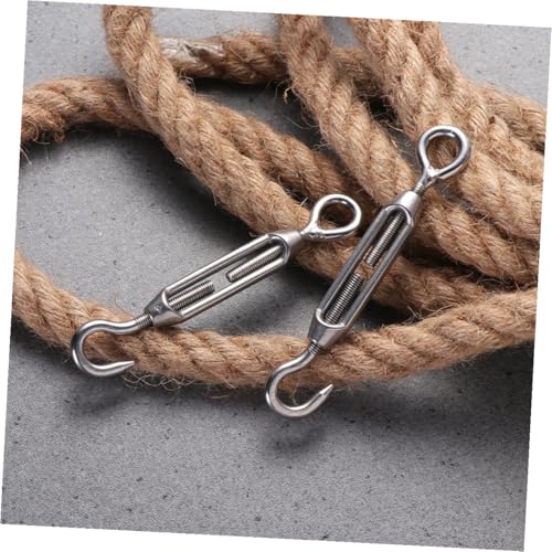 5 piezas Tensores de Cable de Acero Inoxidable 304 M5 con Ganchos de Tornillo para Tensado de Cables Industrial miniatura 5
