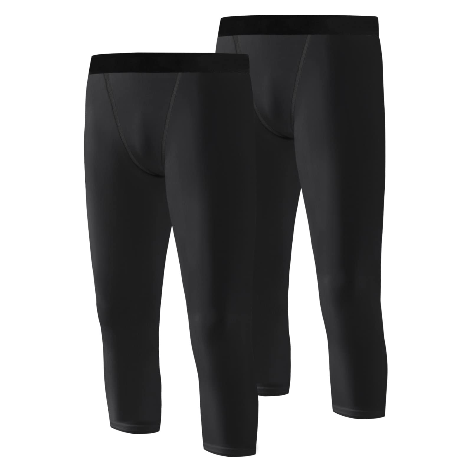 3/4 Niños Leggings de compresión Juvenil Medias Capa Base Deportes Running Capris Pantalones para niños para Entrenamiento Baloncesto