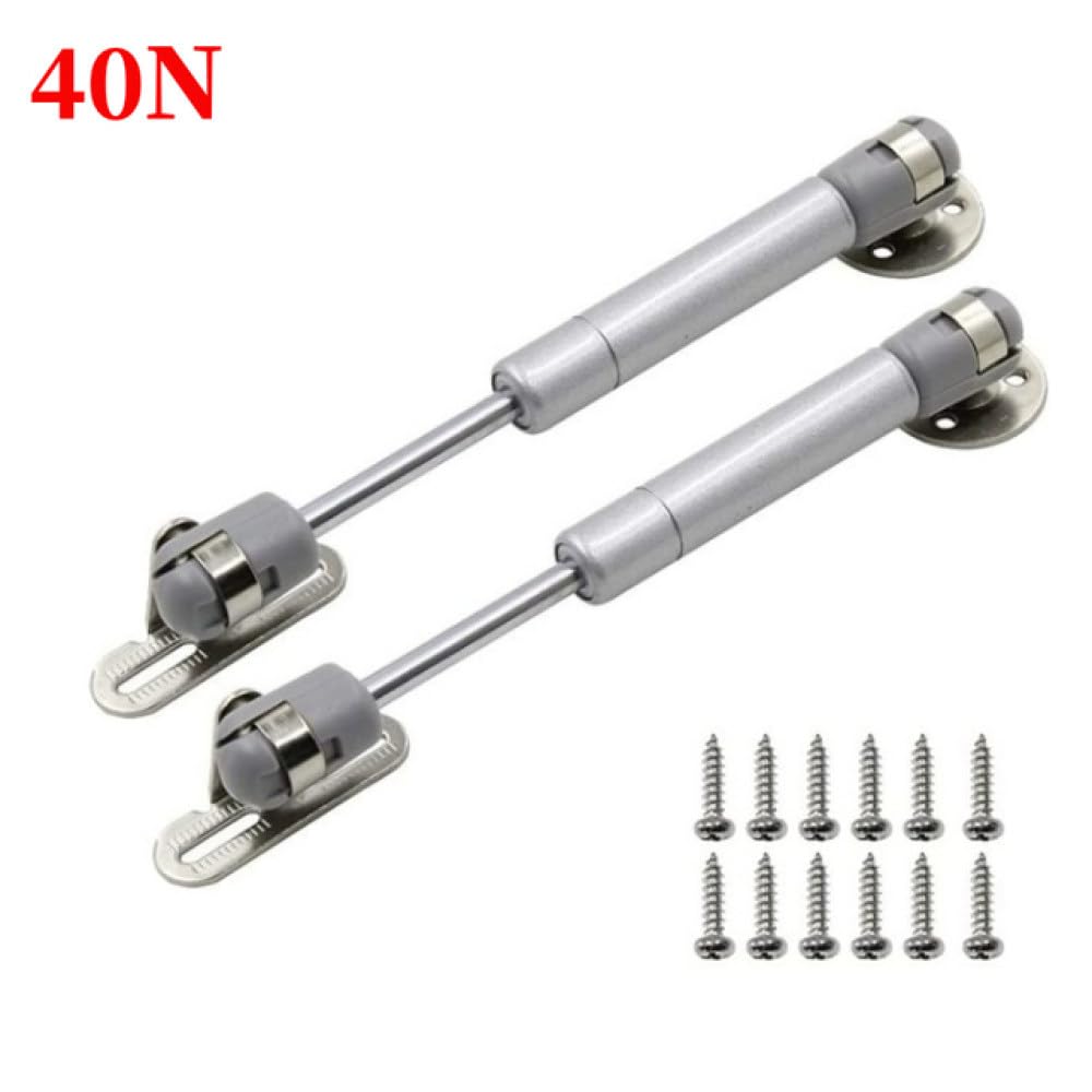Lot de 2 vérins pneumatiques à gaz 20-200 N pour portes d'armoire de cuisine, charnière de levage hydraulique, 2 pièces 150 N pour meubles en bois