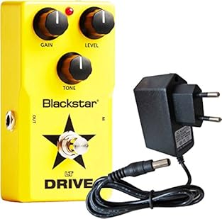 Blackstar LT-Drive effect pedal for electric guitar Delivers guitar sound from warm boost to rich screaming lead tone Gain control, level control Tone control regulator ISF (infinite shape feature) Sturdy metal housing + Keepdrum 9 V power supply