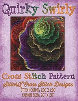 Paperback Quirky Swirly Cross Stitch Pattern Book