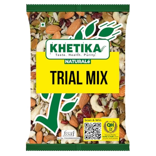 Khetika Naturale Premium Healthy Trail Mix | Mixed Dry Fruits with Nuts & Seeds | Energy Power Pack | Contains Almonds, Cashew, Cranberry, Raisins,Pumpkin Seeds,Sunflower Seeds | 400gm (B0D54GWG4S) Amazon Price History, Amazon Price Tracker
