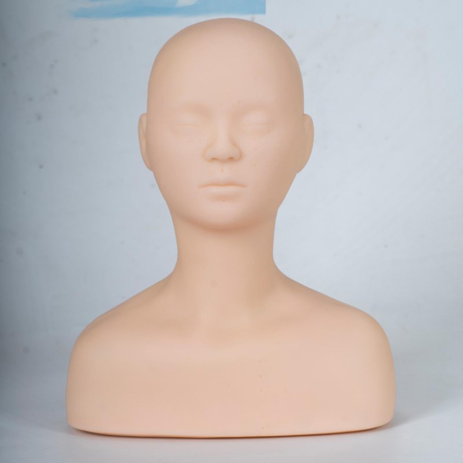 Harilla Harilla Mannequin d'Entraînement pour Massage des Épaules, Tête de Mannequin d'Entraînement Professionnelle pour Visage,Tête de Mannequin d'Entraînement pour SPA, Style A