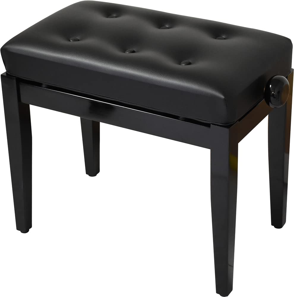 Amazon.co.jp: KC ピアノ用椅子 (ベンチ) PT-120B レザー調 : 楽器