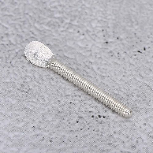 Socobeta Ctact Ttoo 6 x 4 x 1 4,4 cm 1,7 pol. Pura Prata Contato Parafuso Encadernação Poste de Enca
