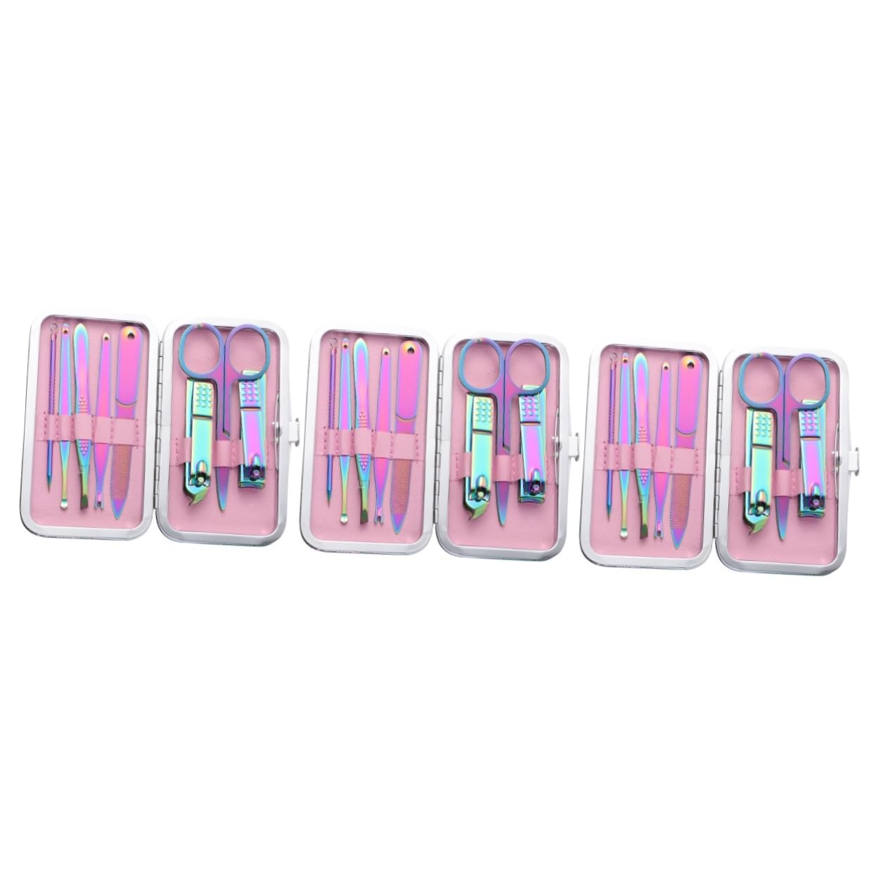minkissy 3sätze Teiliges Maniküre Edelstahl Nagelknipser Nagelfeile Und Pflegewerkzeuge Für Damen Und Herren Robust Und Langlebig Für Tägliche Nagelpflege