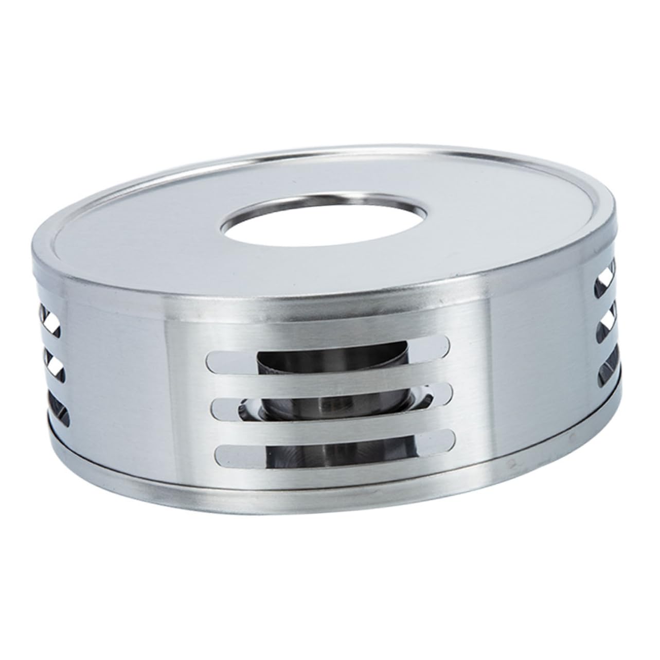 BRIGHTFUFU Stainless Steel Teapot Heater Warming Base for Home and Office Portable Tea Warmer for Loose Leaf and Blooming Tea Present for Tea Lovers