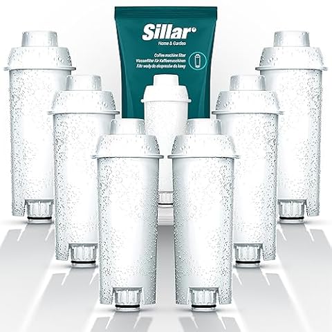 Sillar Filtry do Ekspresu do Kawy, Kompatybilny z DeLonghi DLSC002, SER3017 & 5513292811 Ekspres DeLonghi ECAM, ESAM, ETAM (6 sztuk)
