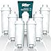 Produktbild Sillar 6 Pack Wasserfilter für Delonghi Kaffeemaschinen DLSC002, SER3017 & 5513292811 - Kompatibel mit ECAM, ESAM, ETAM Serie | Passt zu Dinamica, PimaDonna | Erhöht die Lebensdauer des Gerätes