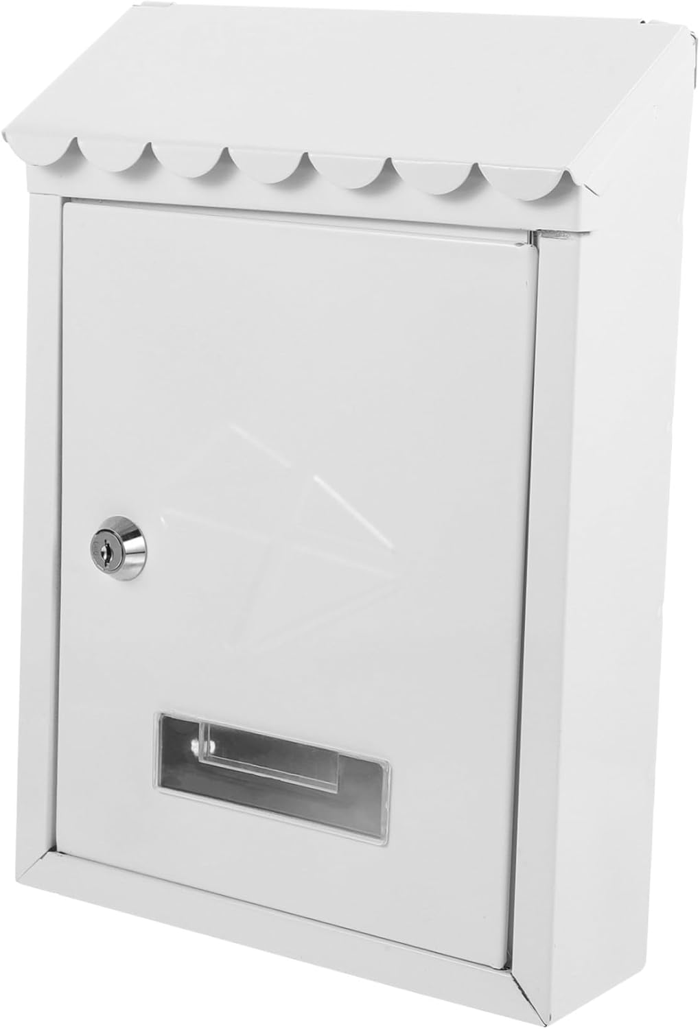 Vintage Metal Wall Mount Mailbox with Lock Retro European Style Letter Box for Home and Office Iron Post Box with Extra Capacity for Secure Outdoor Use