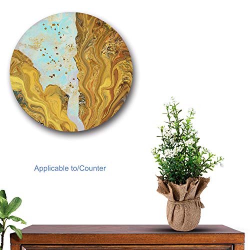 Jusdreen Mini Artificial Foam Flower Bonsai Arrangement With Hemp Rope And Linen For Home Office Décor House Decorations Furniture Decorations(White Flowers) #TOP4