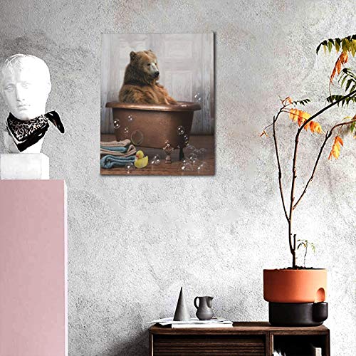 Bathtub Bear Art Bear Pictures Bear In A Bathtub Art Animal In Bathtub Wall Art Bathtub Pictures Wall Decor Bathroom Bear Pictures Wall Decor Bear Pictures For Bathroom 16X20 Inch #TOP3
