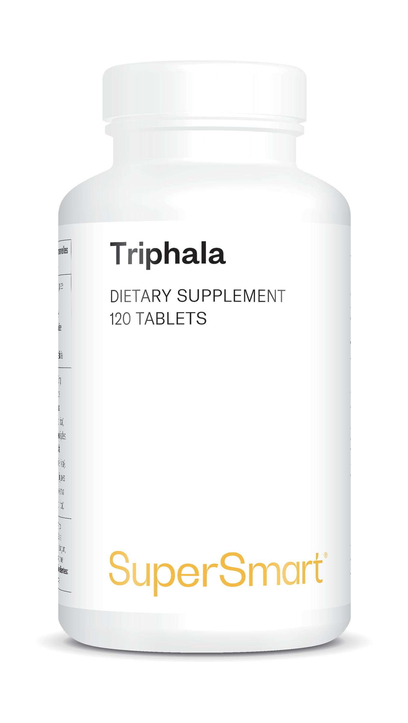 Triphala – Santé du Foie et Détox Intestinale - Complément Alimentaire Ayurvédique – Antioxydant Naturel en Comprimés – Detox foie et intestin - 120 comprimés – SuperSmart