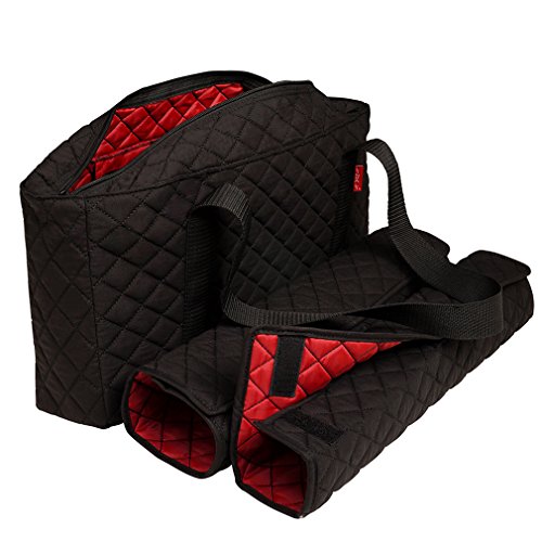 New! - Empty Mahjong Bag - Black Quilted Soft Bag by Linda Li