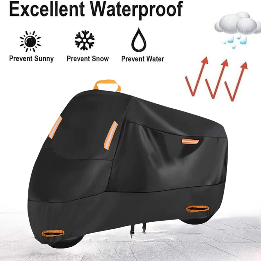 Housses de Moto, pour Piaggio MP3 300 2010-2024 Étanche Anti-Poussière Bâche Exterieur Hiver Été Moto Couverture avec Sac Rangement,XXXXL