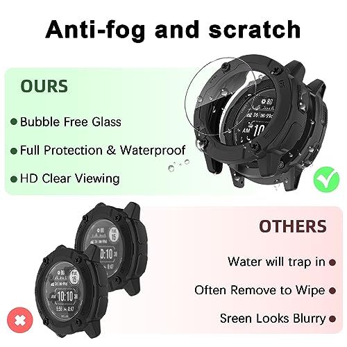 Aerku Custodia per Garmin Instinct 2X Solar, con 2...