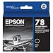 MULTI-PACK OF 2: Genuine Epson No. 78 Hi-Def Standard Capacity BLACK Ink Cartridge For Epson Stylus Photo R Series & Artisan 50 Printers (2 Pack): BLACK T078120