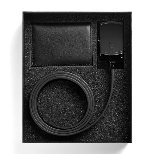 Men's Belt-Fully Adjustable Reversible Ratchet Style Belt & Card Holder-Premium Quality Leather2