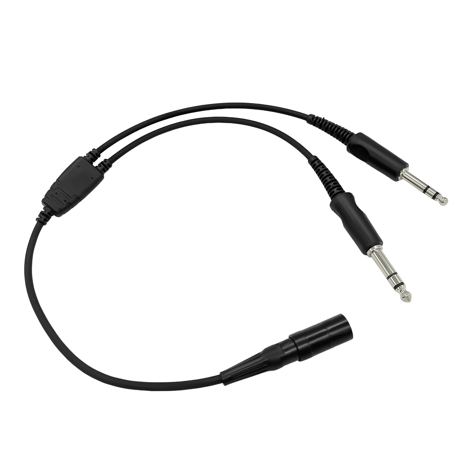 WODASEN Lemo 6 Pin Bose A20 A30 Headset to GA Dual Plugs General Aviation Headsets Adapter Cable Pilot Headphones Connector PJ-068 PJ-055 Twin Plug