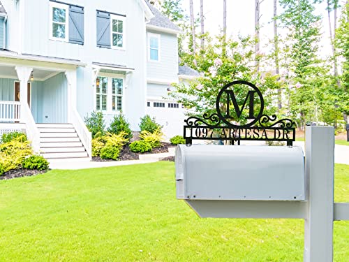 Mailbox Topper With Custom Address Sign, House Number Mailbox Topper, Personalized Decorative Mailbox Sign (Mailbox And Post Not Included) #TOP3