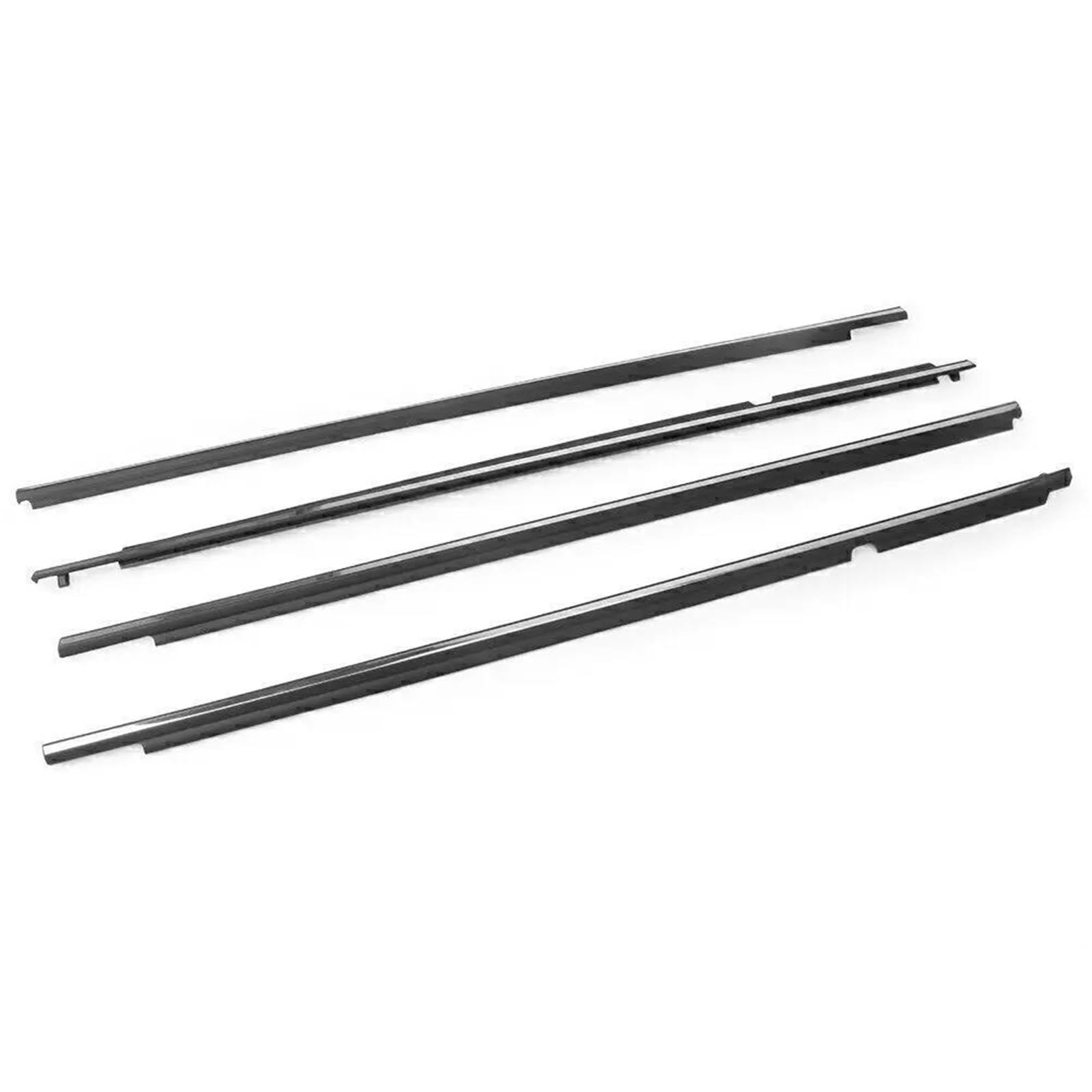 Blnetu Chrome For Toyota For Corolla 2009-2012 4Pcs/Set Car Outer Windows Rubber Weatherstrip Seal Belt Exterior Moulding Trim Car Weather Stripping(Chrome)