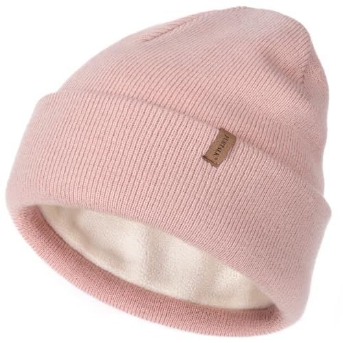 FURTALK Classic Beanie mit weiches Thermisches Polarfleece-Futter Unisex...