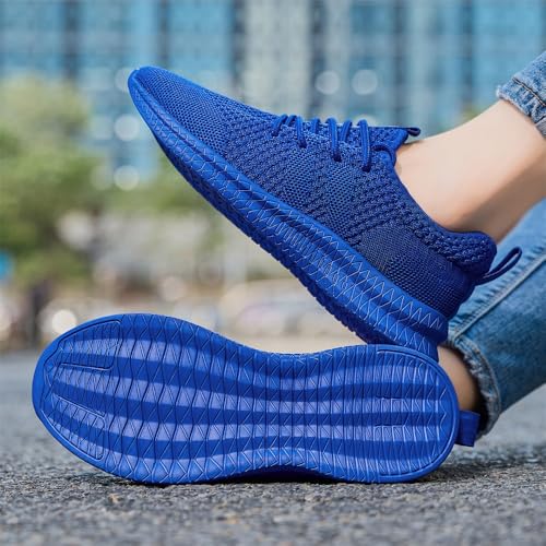 Image of Men Non-Slip Work Shoes Tennis Gym Sneakers Breathable Slip Resistant Lightweight and Comfortable for All-Day Wear Sports and Walking