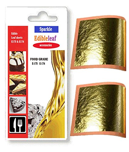 Foglia d'oro 100% commestibile, 15 fogli