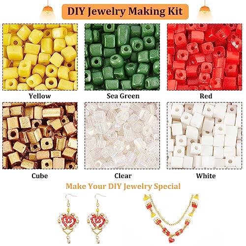 NBEADS 2264 Pcs 6 Styles Beads Bracelet Making Kit - Image 4