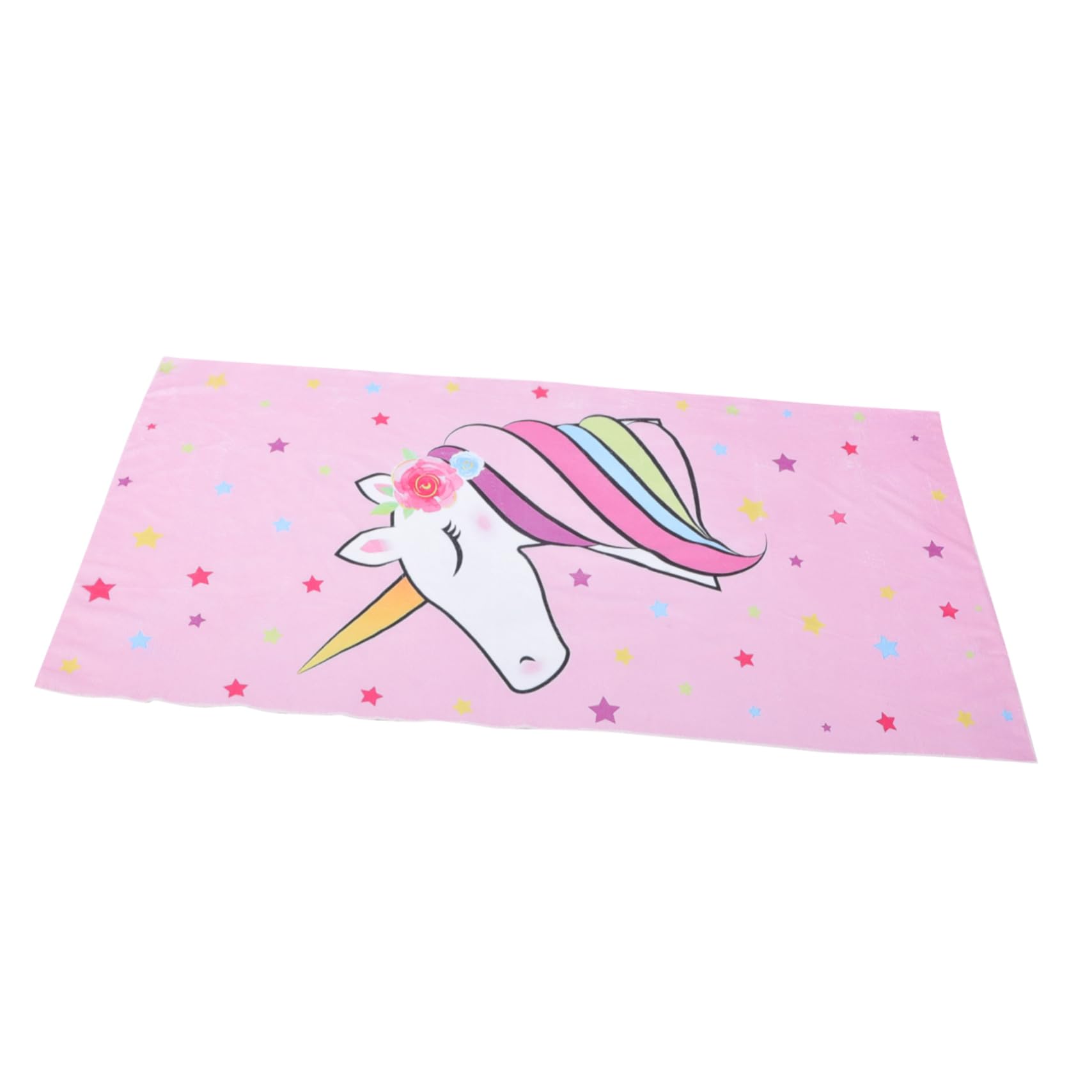 ULTECHNOVO 5 Pièces Serviette de Plage à Licorne Voyage Rose Enfants Couverture de Plage Filles Serviette de Plage Confortable Jolies Serviettes de Plage Fibre Superfine