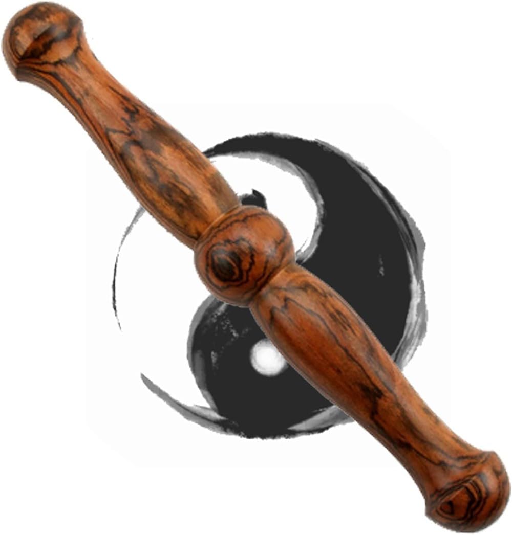 Taiji Kungfu Bang, Bastone Tradizionale Cinese for Tai Chi, in Legno massello, 33x4,5 cm, for Esercizi di Arti Marziali Tai Chi Qigong