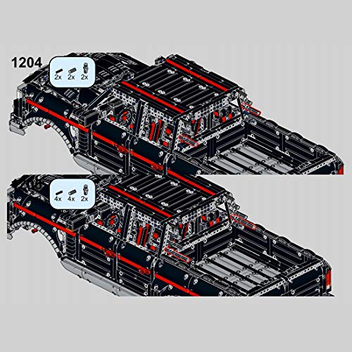 LICI 2.4Ghz/APP RC Technik Geländer für Geländefahrzeuge Modell, 5360 Teile Klemmbausteine Kompatibel mit Lego Technic – Bild 4