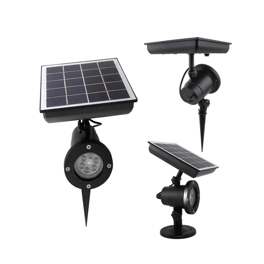 Le Projecteur Solaire De Flocon De Neige LED Imperméable De Chutes De Neige Allume La Lampe Extérieure De Paysage De Jardin Pour L'usage De Noël De Noce,Blanc