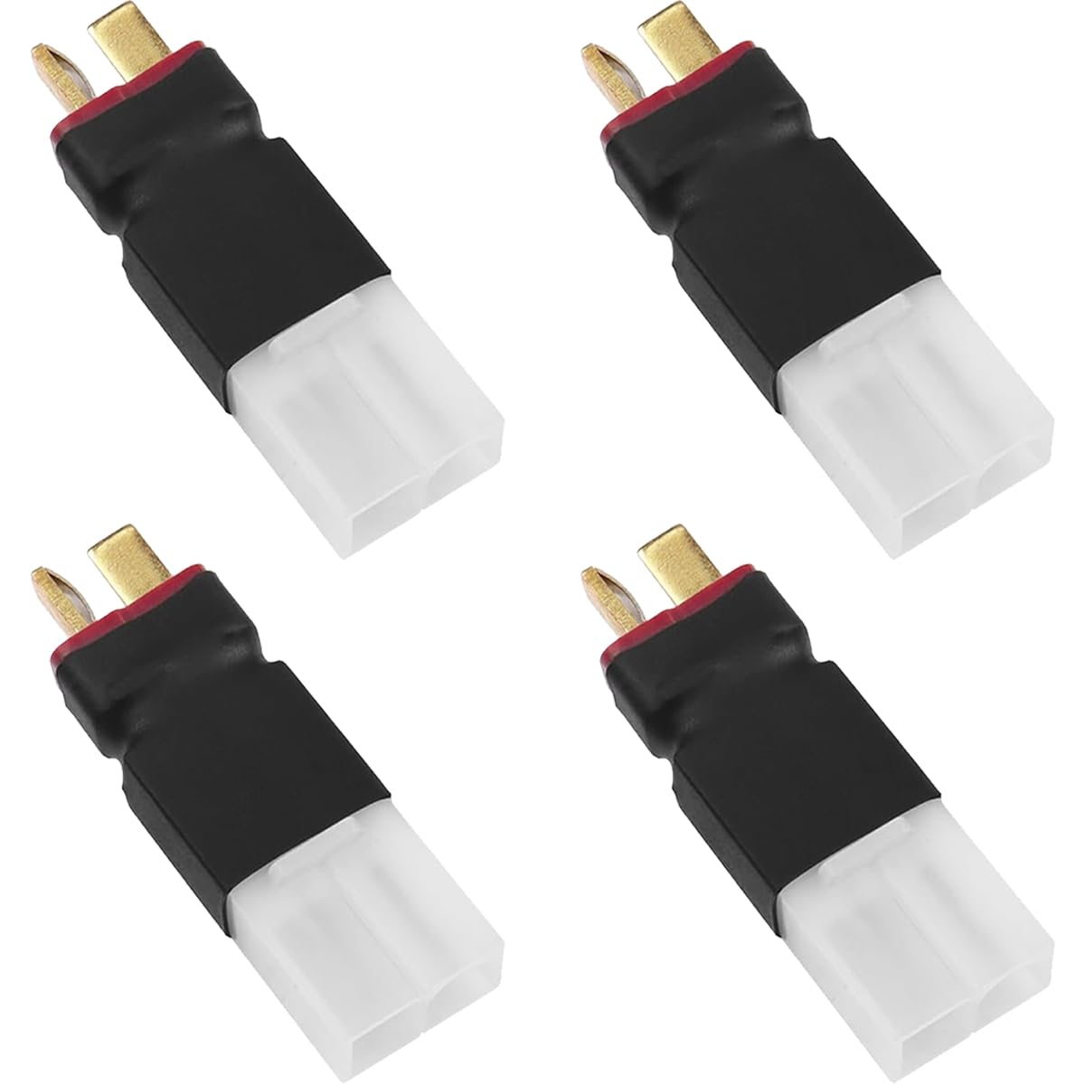 EatPitaya Wireless T Plug Male to Tamiya female Connector Adapter Deans Connector Tamiya Style Battery Connector All-in-one ESC conversion plug connector - 4pcs