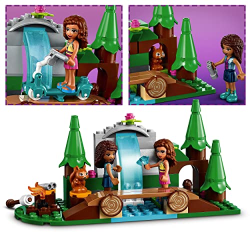 Friends La Cascata nel Bosco, Set di Costruzioni per Bambini di 5 Anni con le Mini Bamboline di Andrea e Olivia 41677 - Lego - Immagine 2