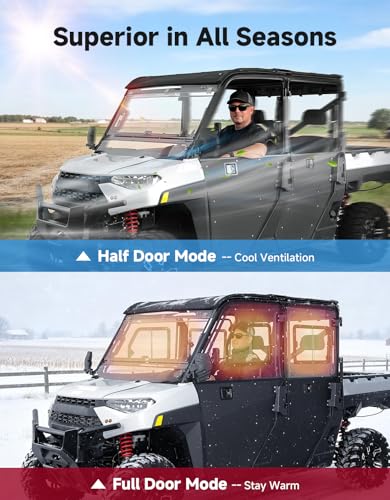 KEMIMOTO 3-in-1 UTV Hard Doors