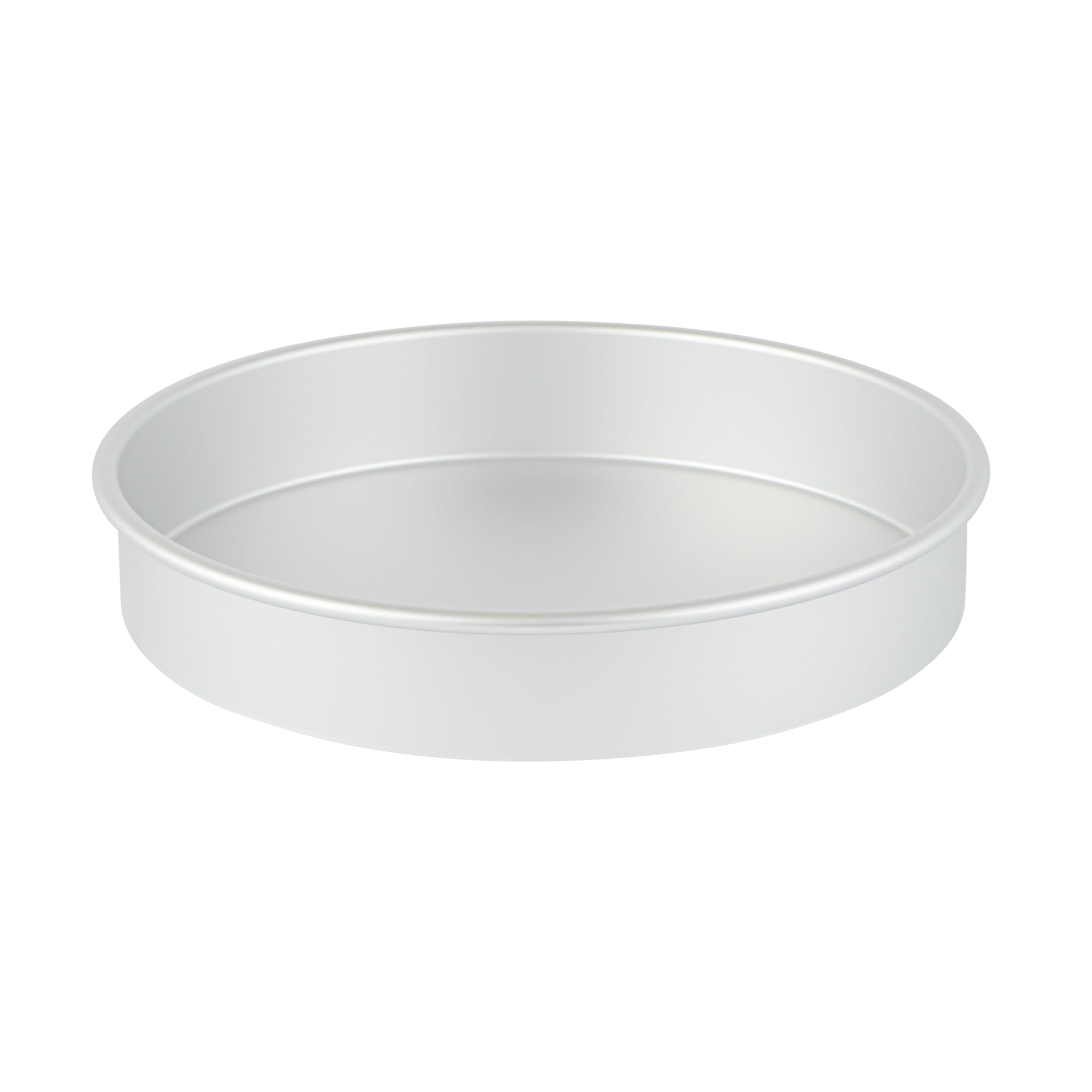 Restaurantware-Met Lux 11 x 2 Inch Straight-Sided Baking Tins, 12 Round Cake Pans - Oven-Ready, Freezable, Anodized Aluminum Round Baking Pans, Greaseproof, For Baking Layer Birthday Cakes