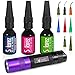 SOLAREZ Fly Tie UV Cure Resin Pro Roadie Kit ~ Thin-Hard, Thick-Hard, Flex, 3 Pack (.5 oz Tubes) w UV Fly Tye Flashlight ~ Clear Fly Tie Resin Glue for Forming, Shaping - Coating, Made in The USA