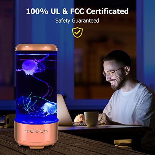 Sukind Jellyfish Lava Lamp With Bluetooth White Noise Sound, 33Led 7-Color Changing Light With 5 Levels Brightness Jellyfish Aquarium Mood Lamps For Relaxing Decorating, Great Gift For Kids Adults #TOP5