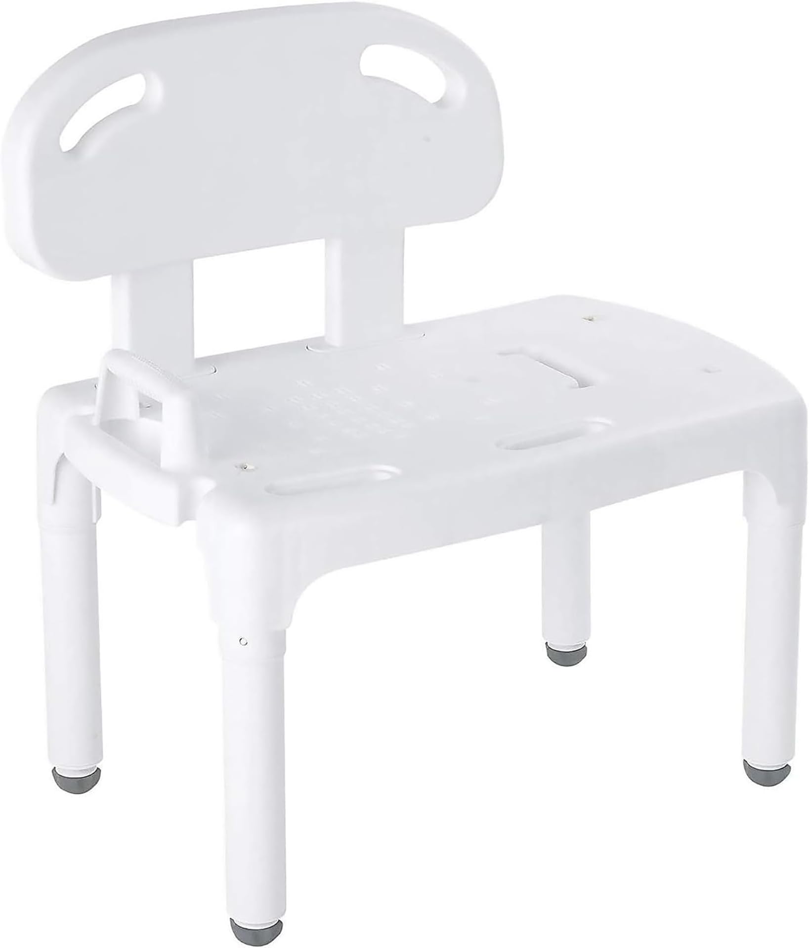Carex Universal Tub Transfer Bench, Bath Seat with Backrest, Shower Chair for Elderly and Disabled, Transfer Bench & Shower Seat for Bathtub with Adjustable Legs, Converts to Right or Left Hand Entry